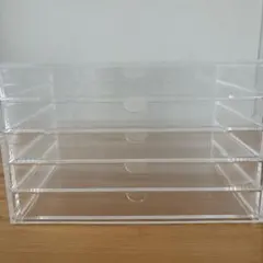 無印良品 重なるアクリルケース・横型５段