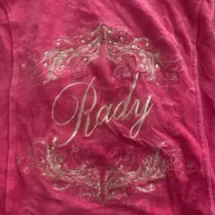 Rady ピンクパーカー ゴールド刺繍