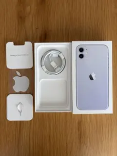 Apple iPhone 11 パープル空箱 付属品付き - メルカリ