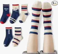 靴下 キッズ 男の子 5足セット 通気 吸汗 防臭 15.0-21.0㎝