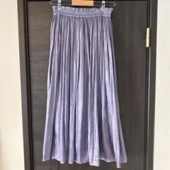 ロングスカート 光沢 パープルのサムネイル