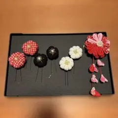 花形髪飾り 6個セット