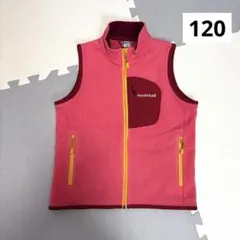 mont-bell モンベル　フリースベスト120cm ピンク