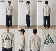 NIKE ACG ロングスリーブTシャツ ベージュ M