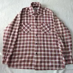70s プリネルシャツ　チェック　richman brothers ヴィンテージ