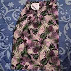 プニュズ PUNYUS タイトスカート サイズ2 ボタニカル柄 新品未使用 3L