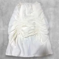【PAGEBOY】（定価8,000円） ドロストレイヤードスカート ホワイトのサムネイル