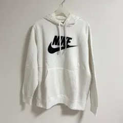 NIKE ホワイト フード付きパーカー XL