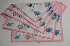 5枚セット サンリオハンカチ リトルツインスターズ キキララ 1976 レア