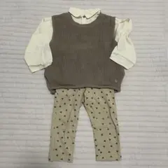 ブラウスベストパンツ 3点セット