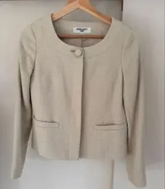 ノーカラージャケット (ナチュラルビューティベーシック)