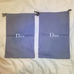 dior 巾着袋 保存袋２つセット　約21.5×31.5