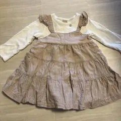 petit main フリル付きワンピース 80サイズ