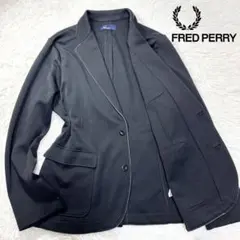 【希少XL×洗える×ジャージ素材】フレッドペリー テーラードジャケット 月桂樹