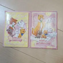 レトロ　平成　ディズニー　マリーちゃん　おしゃれキャット　メモ帳　シール