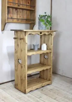 ハンドメイド ハートのカップボード カントリー家具 - メルカリ