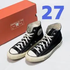 美品 コンバース CT70 チャック テイラー ブラック 黒 27cm