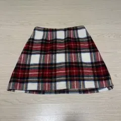 INGNI 赤と白のチェック柄 タイトスカート