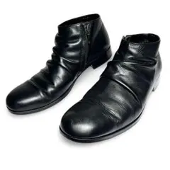 くはうひ様専用♪PADRONE ドレープ加工 アンクル丈 レザー ショートブーツ