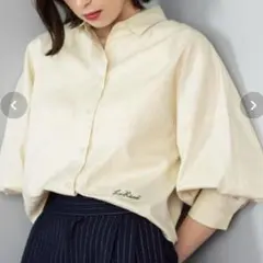 オックスフォルムシャツ　イエロー