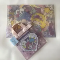 サンリオ❤️リトルツインスターズ⭐️メモ帳とクリアファイルセット♪
