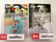 未開封　amiibo Splatoon コジャケ、ゼルダ チューリ セット
