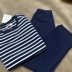 ホカロン　裏起毛　ボーダーパジャマ　140cm 新品未使用