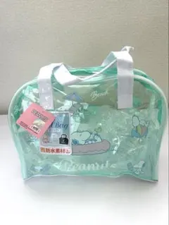 スヌーピー ボストン型プールバック PEANUTS 防水素材 行楽