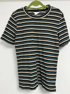 H&M 半袖 Tシャツ カラフル ボーダー