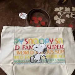 スヌーピー トートバッグ キャンバス 大きめ