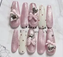 ネイル　韓国 量産型 フレンチガーリー スナ系 地雷系 ワンホン マグネット