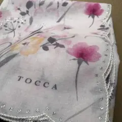 TOCCA ハンカチ 花柄 ラメ縁取りのサムネイル