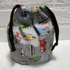 ハンドメイド コップ袋 給食袋 車 乗り物