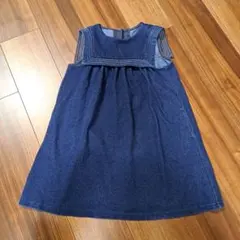 美品　BEBE ワンピース セーラー ポケット付 ノースリーブ 120㎝