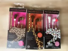 VERTEX STYLE イヤホン3点セット キリン柄 ヒョウ柄　可愛いのサムネイル