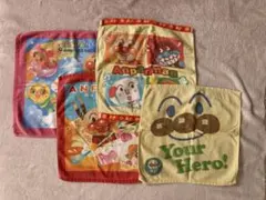 アンパンマン　ハンドタオル•ウォッシュタオル　　4枚セット