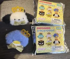 【新品】シークレットマスコットヘアクリップ ポチャッコ、タキシードサム