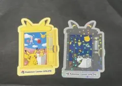 ポケモンセンターオンライン 特典ステッカー 2枚セット　ブラッキー　ピカチュウ