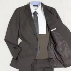 美品✨スーツカンパニー スーツ セットアップ ストレッチ ブラウン M位