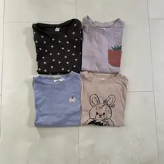 女の子　半袖Tシャツ　4枚セット　110