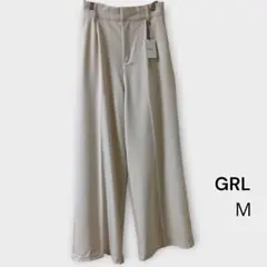 【タグ付き】GRL センタープレスタックワイドパンツMサイズ