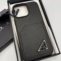 未使用PRADA iPhone 14/14pro ケース　三角ロゴ　サフィアーノのサムネイル