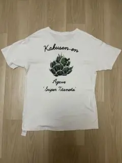 FLAGSTUFF アガベ Tシャツ L相当 鶴仙園別注 ホワイト プリント