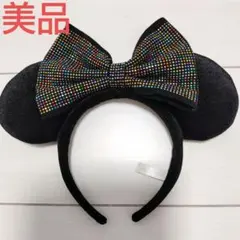 美品★Disney ミニー カチューシャ スパンコール 黒のサムネイル