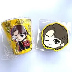 BTS メラミンカップ コースター JIN ジン ソクジン 2点セット 廃盤のサムネイル