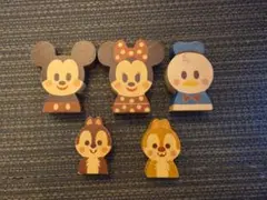 ディズニー　Kidea 木製キャラクターフィギュア 5体セット