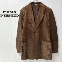 D’URBAN ダーバン 本革 豚 テーラードジャケット L アウター ブラウン