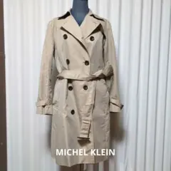 【美品】MICHEL KLEIN　ベージュ トレンチコート ダブルボタン　３８のサムネイル