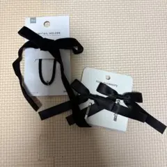 リボン付きヘアゴム3個セット