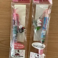 レトロ ハローキティ ご当地 グッズ4 点セット ストラップ ボールペン